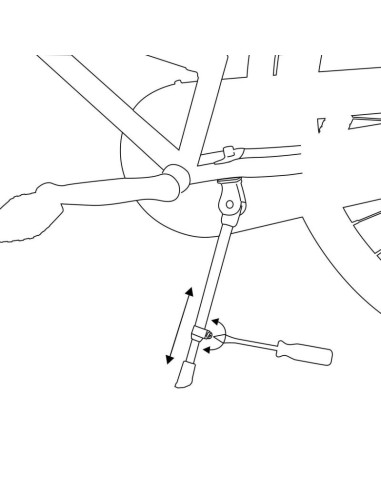 Nóżka stopka podpórka do roweru 20-28 centralna dunlop