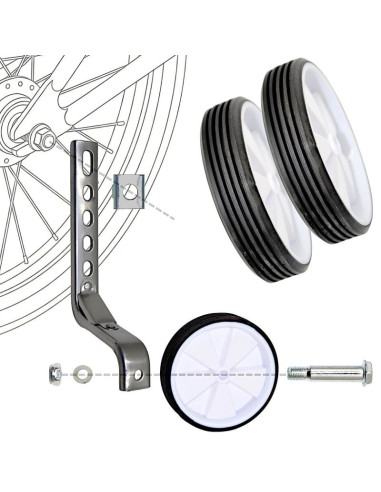 Kółka podporowe boczne enero do roweru 12-20" regulowane