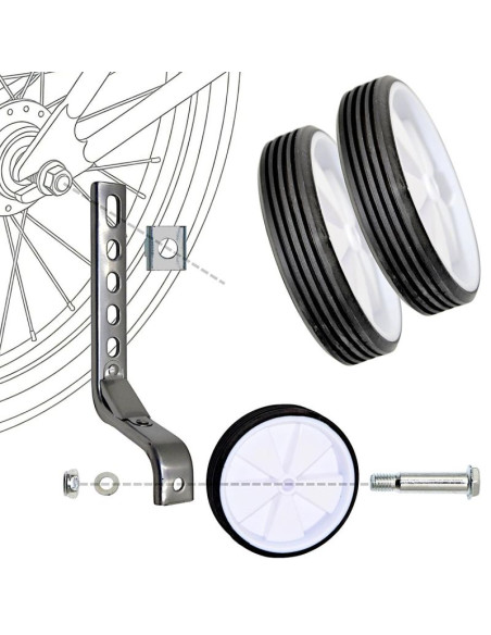 Kółka podporowe boczne enero do roweru 12-20" regulowane