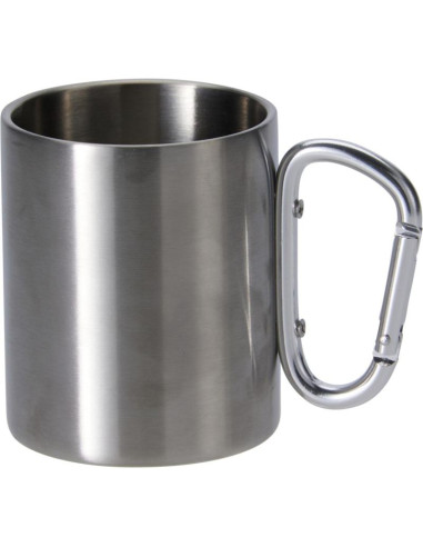 Kubek turystyczny 500ml z karabińczykiem stal nierdzewna redcliffs