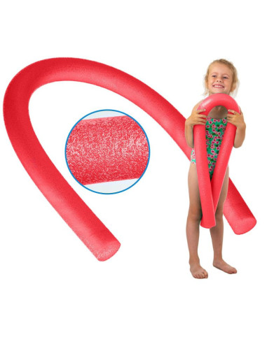 Makaron noodle do nauki pływania na basen comfy czerwony