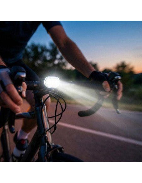 Zestaw lamp rowerowych led przód i tył 3led xqmax