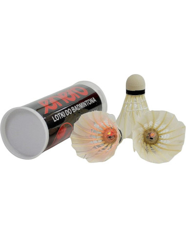 Lotka badminton z piór 3 szt led enero