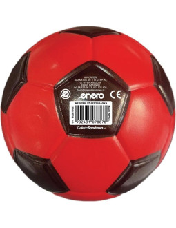 Piłka piankowa pu 15cm czerwono czarna enero
