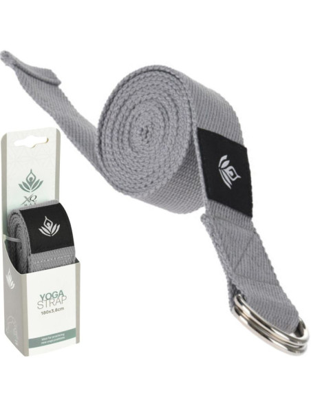 Pasek do ćwiczeń jogi xqmax szary