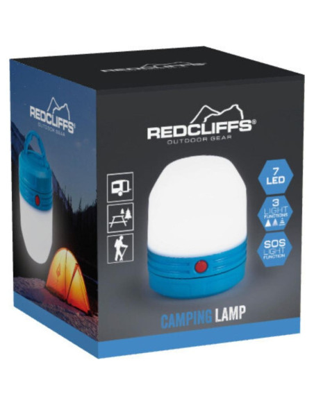 Latarka lampka turystyczna 8x9cm niebieska redcliffs