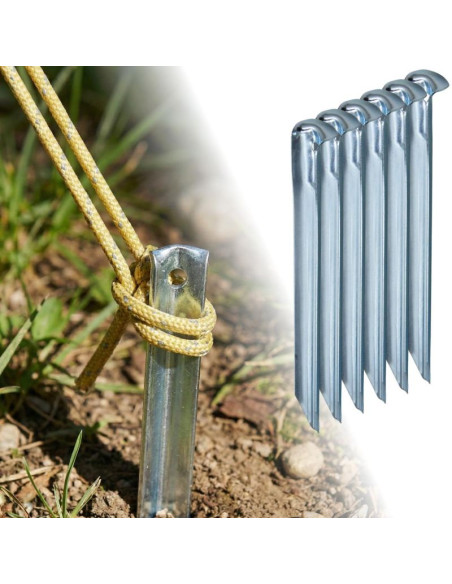 Śledzie szpilki do namiotu 20.5cm kpl.6szt metalowe enero camp