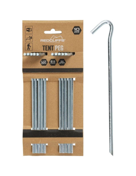 Śledzie do namiotu 17cm kpl 10szt metal redcliffs