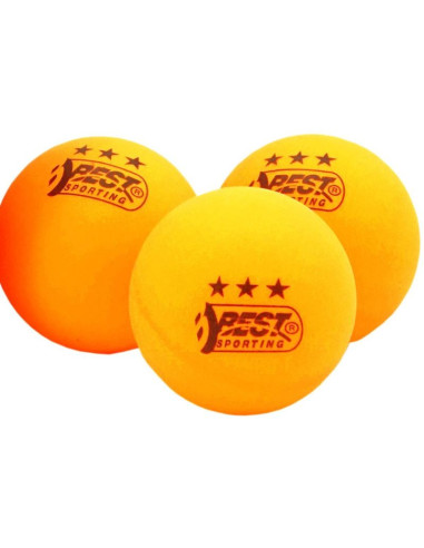 Piłeczki do tenisa stołowego best sporting tournament 3 gwiazdki 6szt pomarańczowe