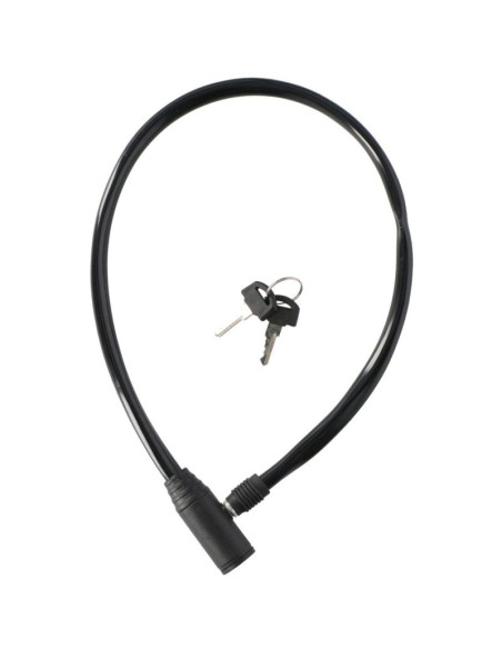 Zapięcie rowerowe linka zamek 0.4x65cm czarne dunlop