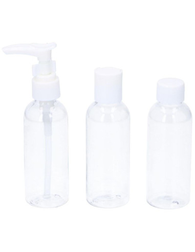 Butelki podróżne do samolotu 3x80ml dunlop