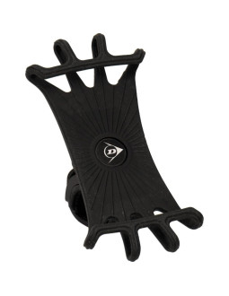 Uchwyt rowerowy silikonowy na telefon dunlop obracany 360 czarny