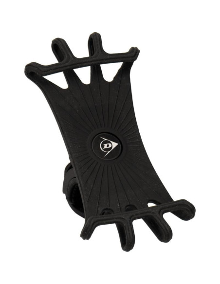 Uchwyt rowerowy silikonowy na telefon dunlop obracany 360 czarny