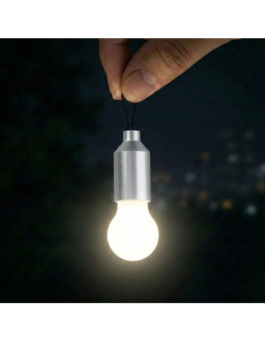 Latarka turystyczna led grundig - srebrny