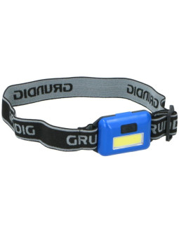 Latarka czołowa turystyczna led cob grundig - niebieski 2