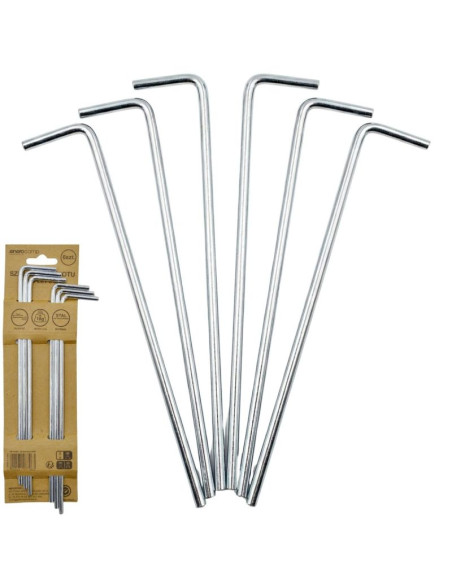 Śledzie szpilki do namiotu 18cm kpl.6 szt metalowe enero camp