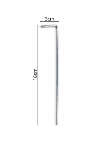 Śledzie szpilki do namiotu 18cm kpl.6 szt metalowe enero camp