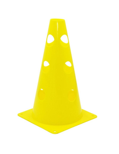 Pachołek 23 cm z otworami żółty