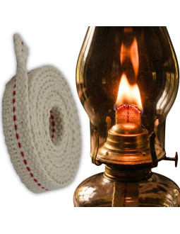 Knot płaski do lampy naftowej i pochodni 100x1,2x0,3 cm