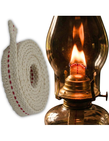 Knot płaski do lampy naftowej i pochodni 100x1,2x0,3 cm