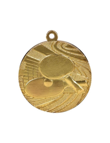 Medal złoty - tenis stołowy - medal stalowy