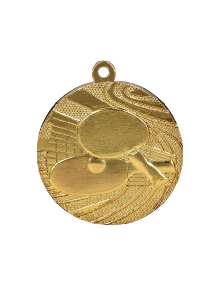 Medal złoty - tenis stołowy - medal stalowy
