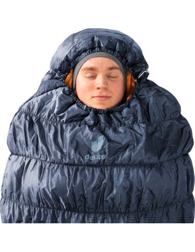 Śpiwór syntetyczny deuter exosphere 0c/32f, ink/maple