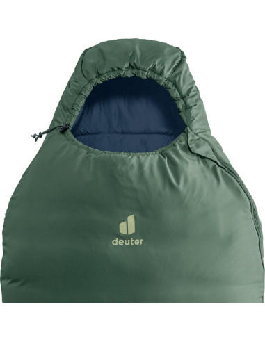 Śpiwór syntetyczny deuter orbit -5c/23f 185cm, ivy/ink