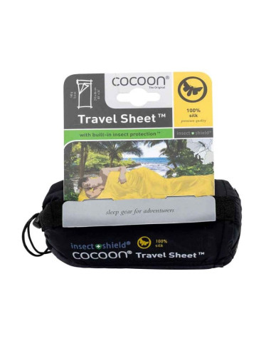 Prześcieradła podróżne cocoon insect shield, 218 x 90 cm, 100% jedwab nosorożec
