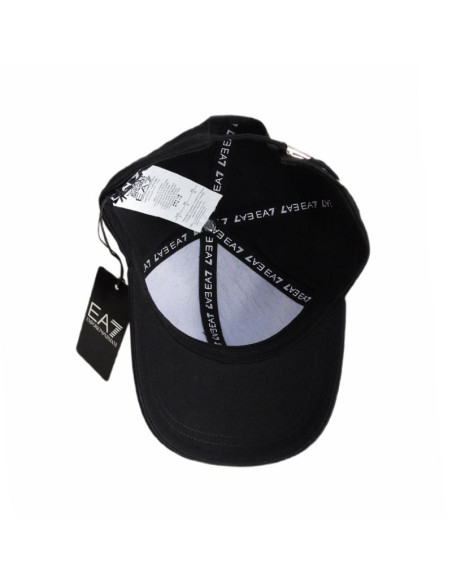 Czapka z daszkiem bejsbolówka ea7 emporio armani czarna - 247088 cc010 28521
