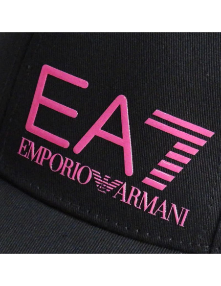 Czapka z daszkiem bejsbolówka ea7 emporio armani czarna - 247088 cc010 28521