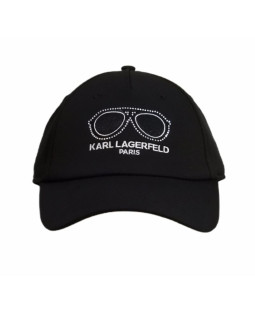 Czapka z daszkiem karl lagerfeld paris okulary strapback czarna - l5wh7946 blk 2