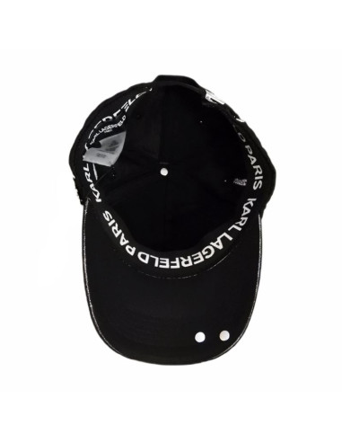 Czapka z daszkiem karl lagerfeld paris okulary strapback czarna - l5wh7946 blk