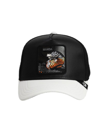 Czapka z daszkiem goorin bros. mamba shleather snake trucker - 101-1831-blk