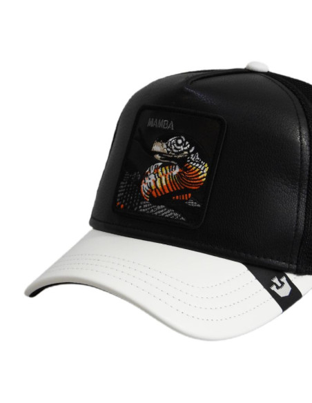Czapka z daszkiem goorin bros. mamba shleather snake trucker - 101-1831-blk