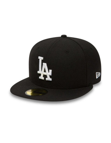 Czapka z daszkiem new era 59fifty mlb la los angeles dodgers essential black fullcap - 10047495