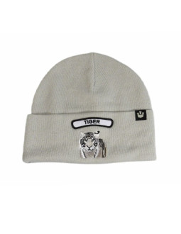 Czapka zimowa wełniana goorin bros. soft rock tiger beanie silver - 107-1798-sil