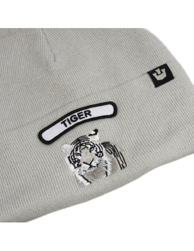 Czapka zimowa wełniana goorin bros. soft rock tiger beanie silver - 107-1798-sil