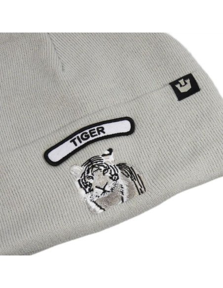 Czapka zimowa wełniana goorin bros. soft rock tiger beanie silver - 107-1798-sil