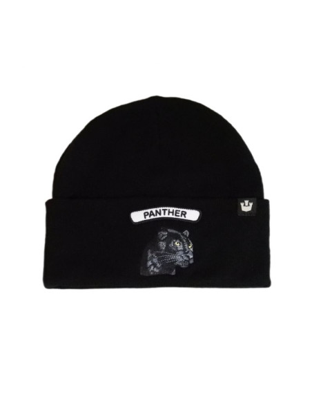 Czapka zimowa wełniana goorin bros. soft rock panther beanie black - 107-1796-blk