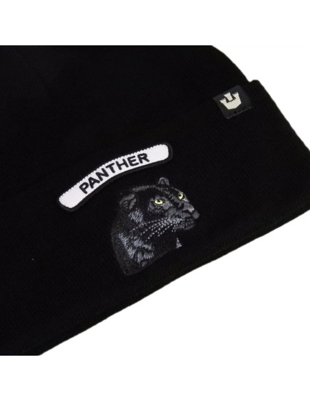 Czapka zimowa wełniana goorin bros. soft rock panther beanie black - 107-1796-blk