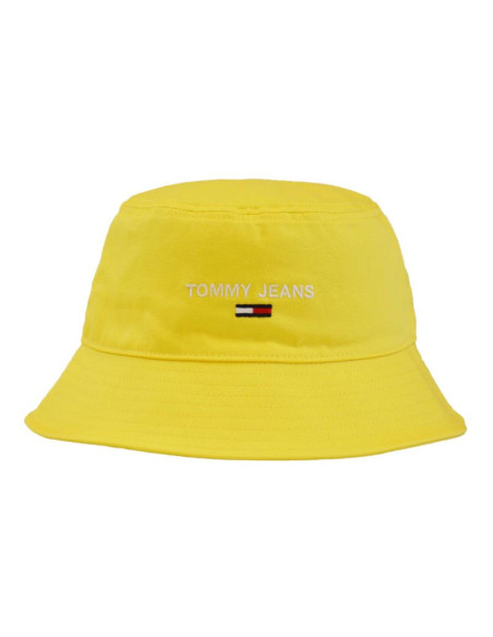 Kapelusz tommy jeans sport bucket żółty - aw0aw11661-zgf