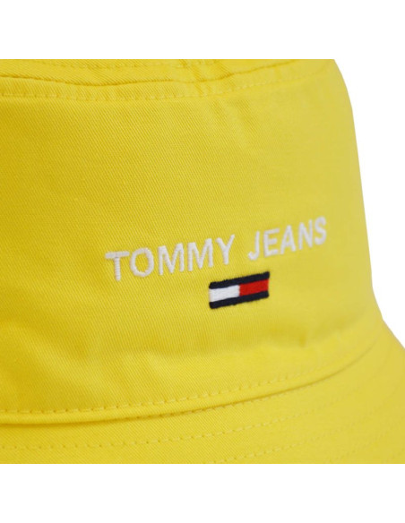 Kapelusz tommy jeans sport bucket żółty - aw0aw11661-zgf