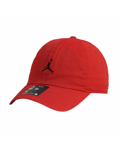 Czapka z daszkiem uniwersalna czerwona  air jordan jumpman club cap  - fd5185-687