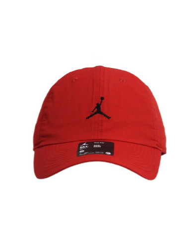 Czapka z daszkiem uniwersalna czerwona  air jordan jumpman club cap  - fd5185-687