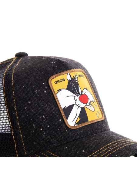 Czapka z daszkiem capslab looney tunes gros minet trucker - cl/loo2/1/min1