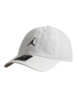 Czapka z daszkiem uniwersalna air jordan club cap biała - fd5185-100