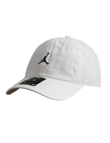 Czapka z daszkiem uniwersalna air jordan club cap biała - fd5185-100