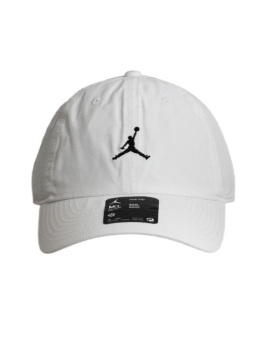 Czapka z daszkiem uniwersalna air jordan club cap biała - fd5185-100
