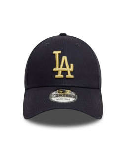 Czapka z daszkiem new era 9forty mlb la los angeles dodgers metallic navy strapback - 60595193 2